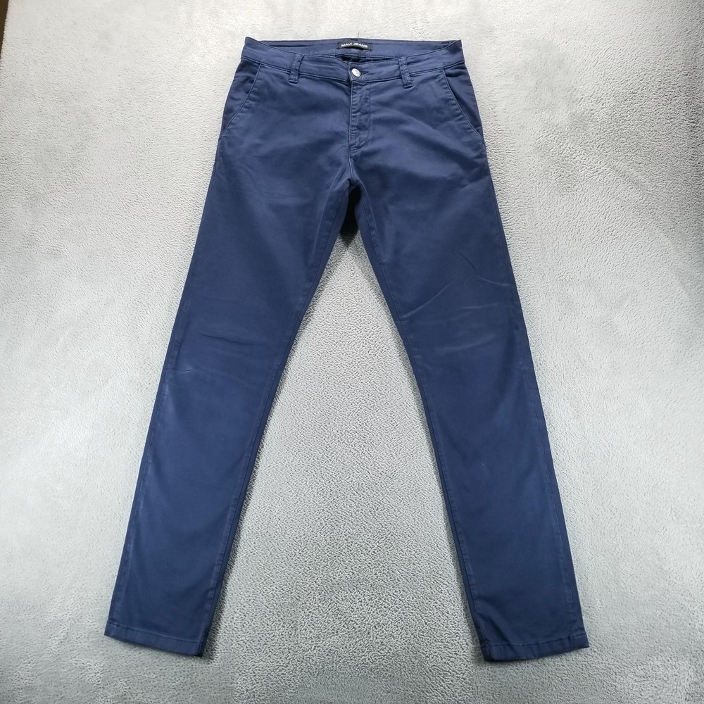 Mavi Jeans Pants‎ Mens 32x34 Blue Johnny Chino Slim Tapered Stretch Business